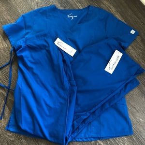 Royal Blue Scrub Set NWT